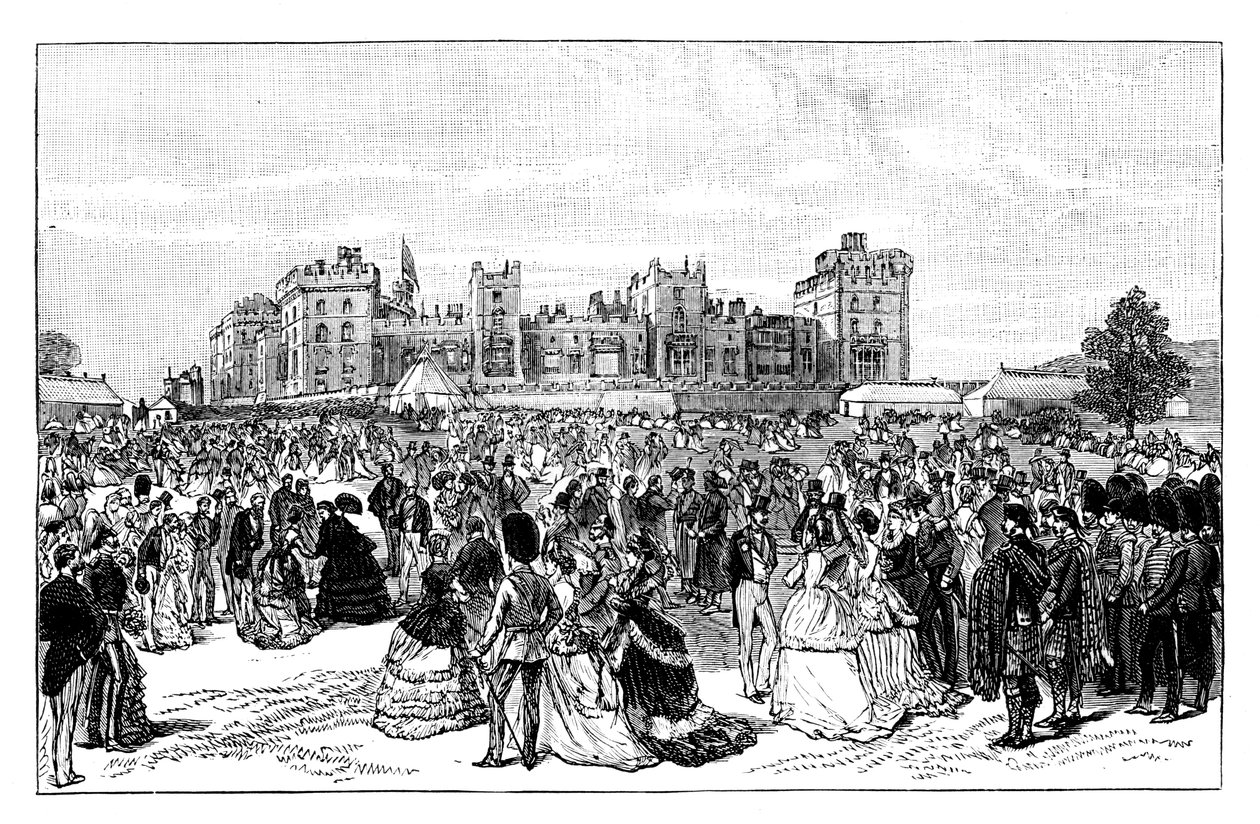Tuinfeest in Windsor Castle, 19e eeuw door Unbekannt