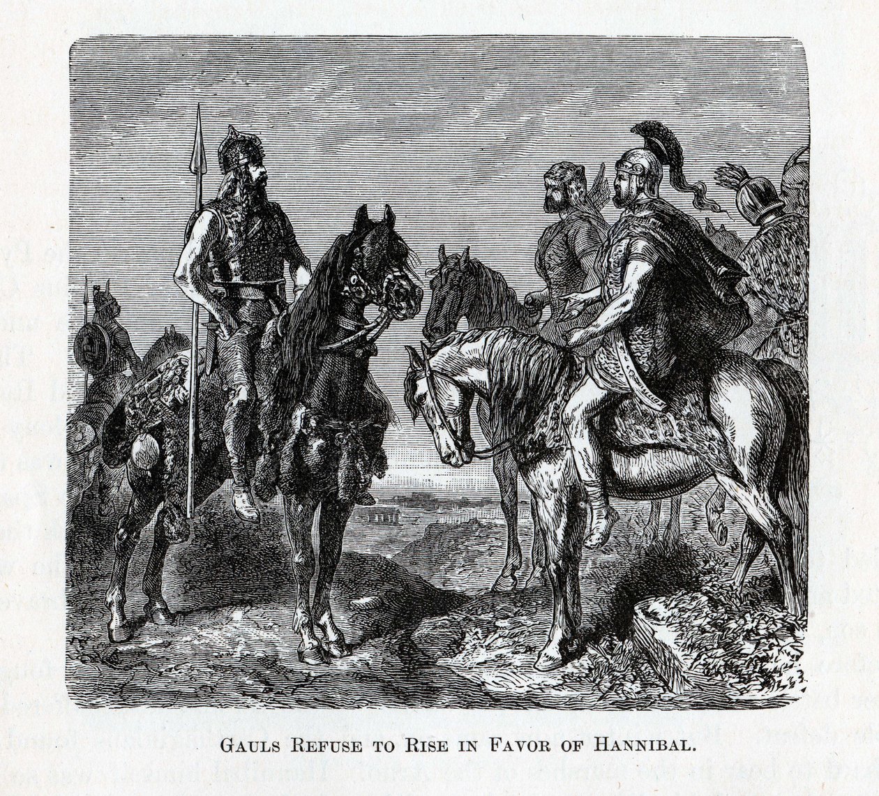 Galliërs weigeren op te staan ten gunste van Hannibal, 1882 door Unbekannt