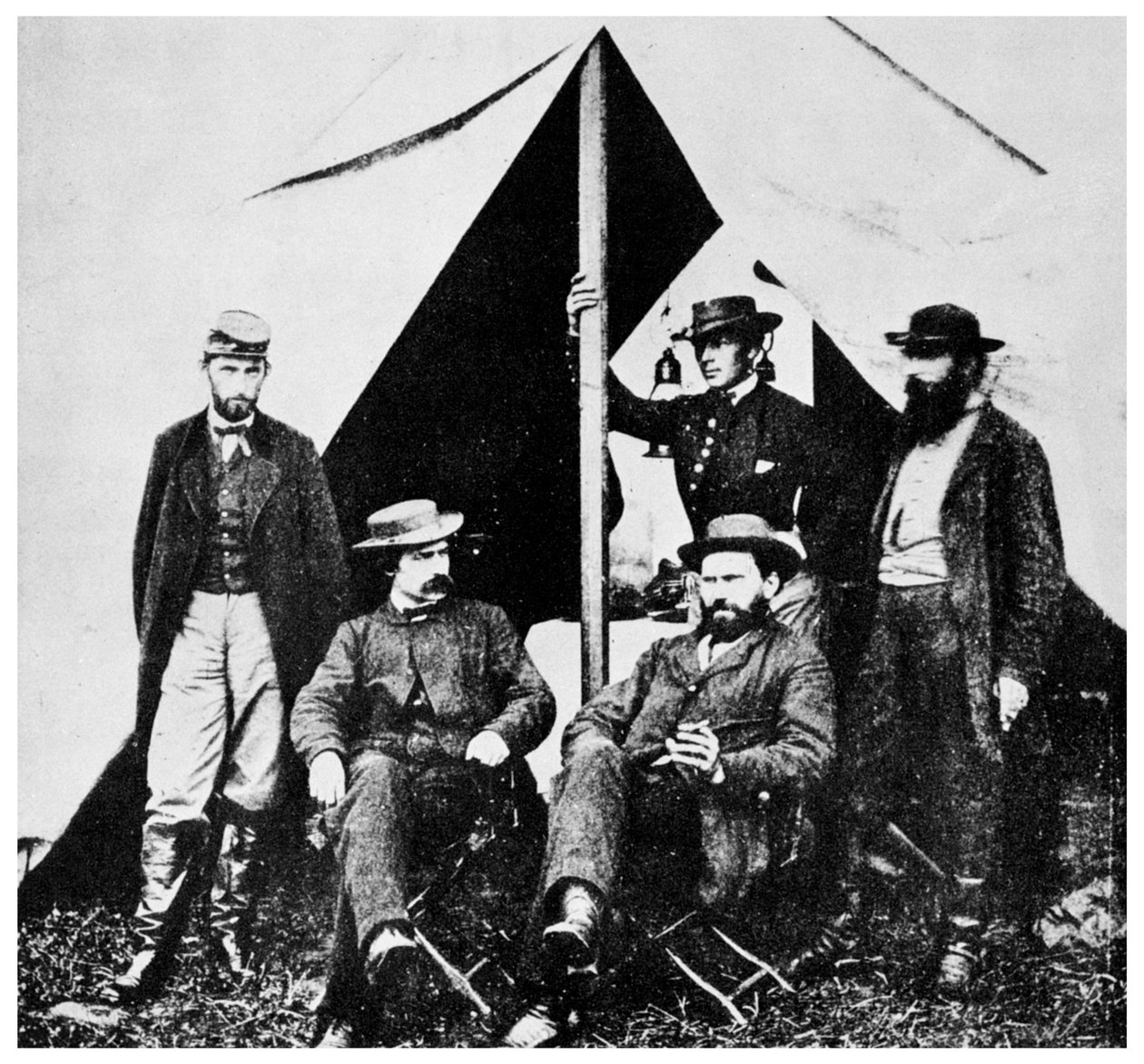 Hoofdkwartier van Generaal McClellan, Antietam, Maryland, Amerikaanse Burgeroorlog, 1861-1862, 1955 door Unbekannt