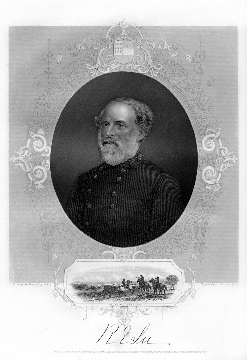 Generaal Robert E Lee, Zuidelijke generaal, 1862-1867 door Unbekannt