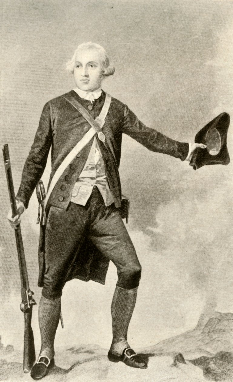 Generaal Warren, in de kleding van een minuteman door Unbekannt