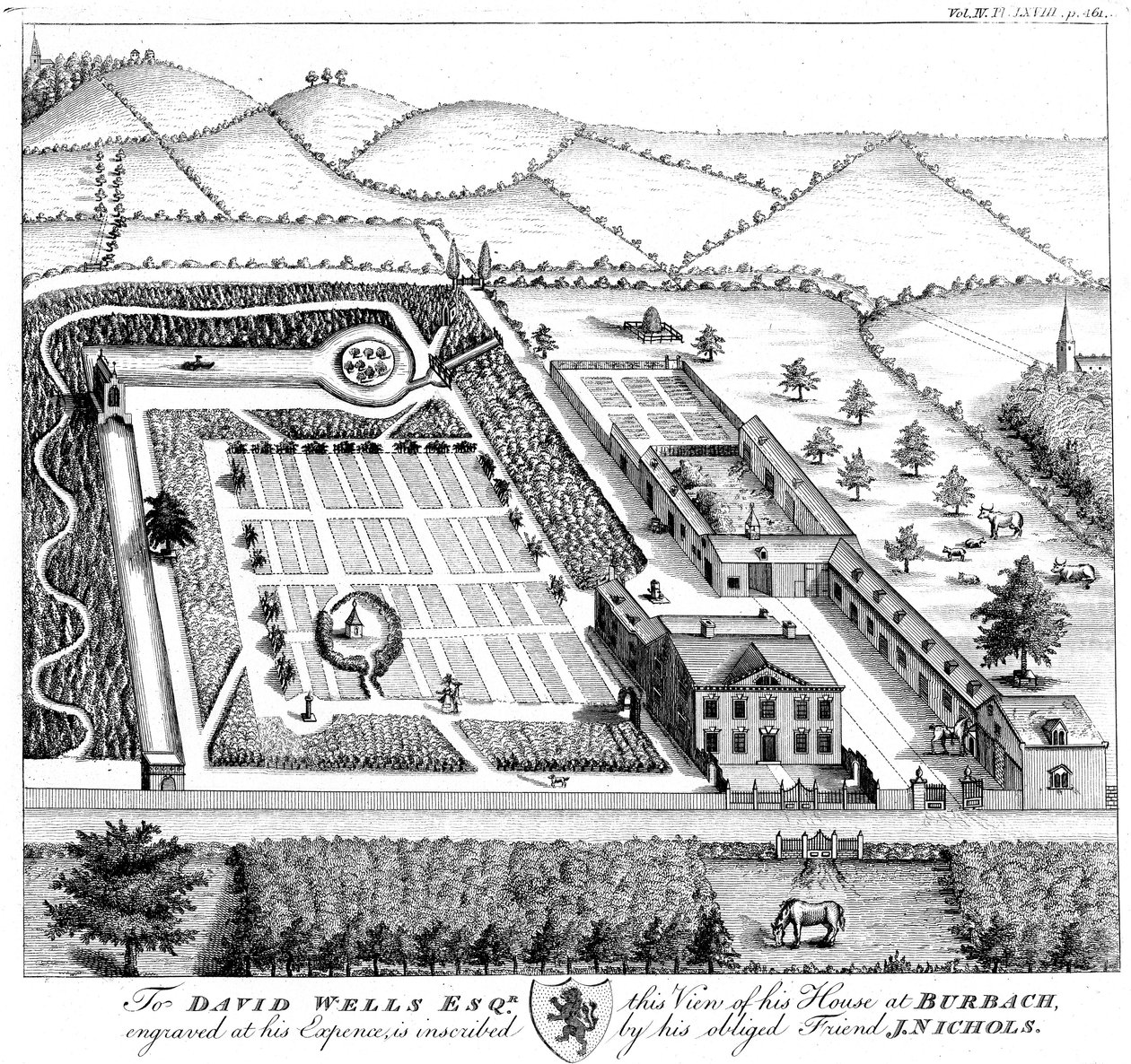 Model landgoed van een heer, ca. 1750 door Unbekannt