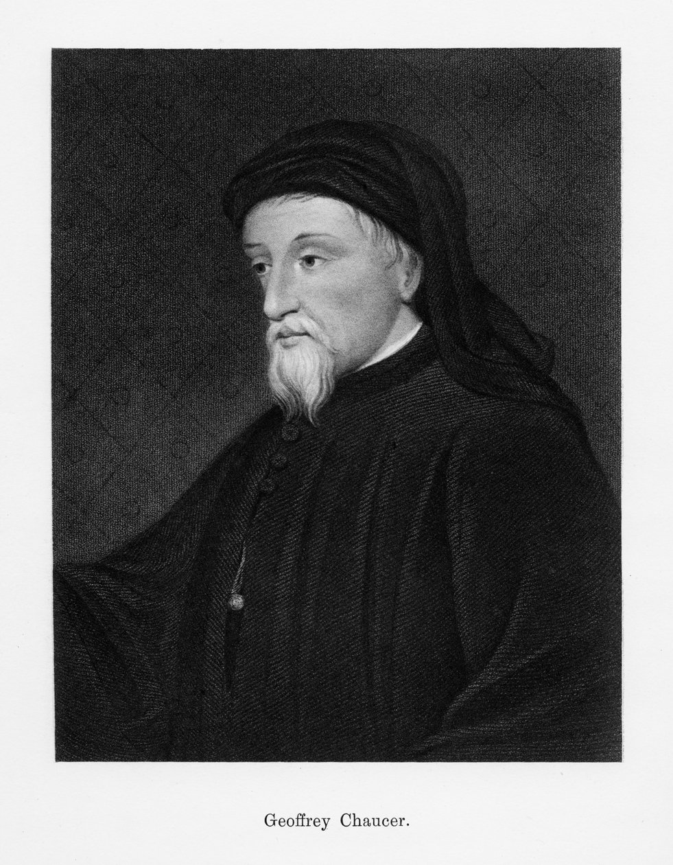 Geoffrey Chaucer, Engelse auteur, dichter, filosoof, bureaucraat en diplomaat, 19e eeuw door Unbekannt