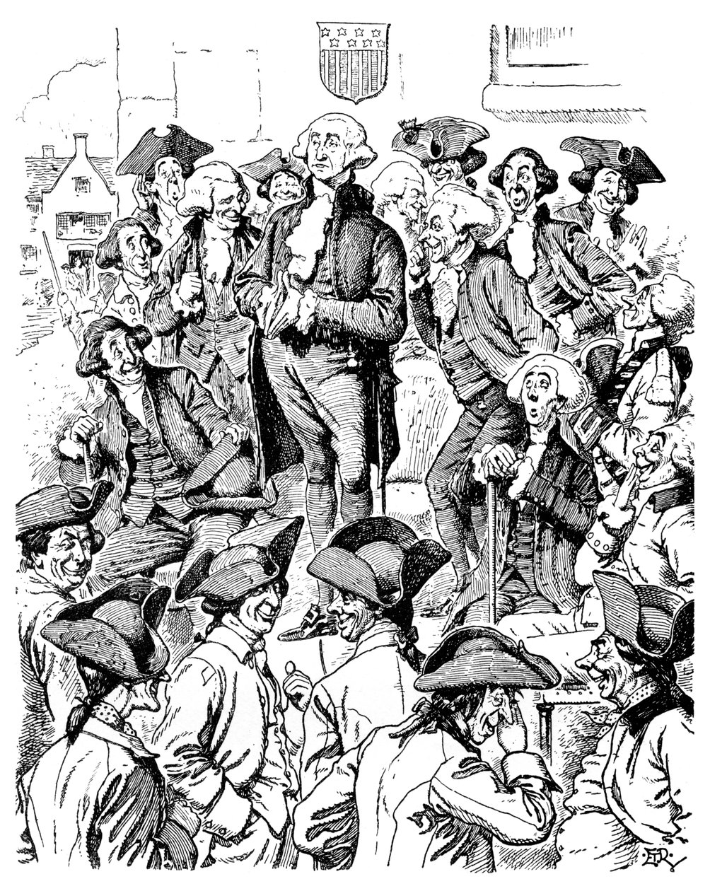 George Washington probeert te liegen, 1901 door Unbekannt