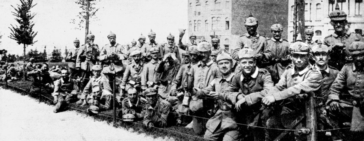 Duitse Keizerlijke Garde in Brussel, Eerste Wereldoorlog, 1914 door Unbekannt
