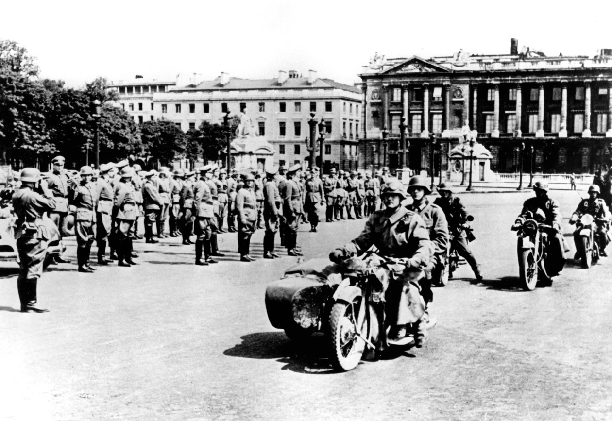 Duitse troepen op de Place de l