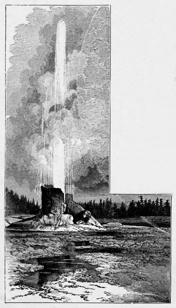 Grote geiser, 1883 door Unbekannt