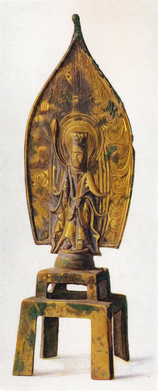 Verguld bronzen beeld van Kuan-Yin, 334 AD, 1936 door Unbekannt