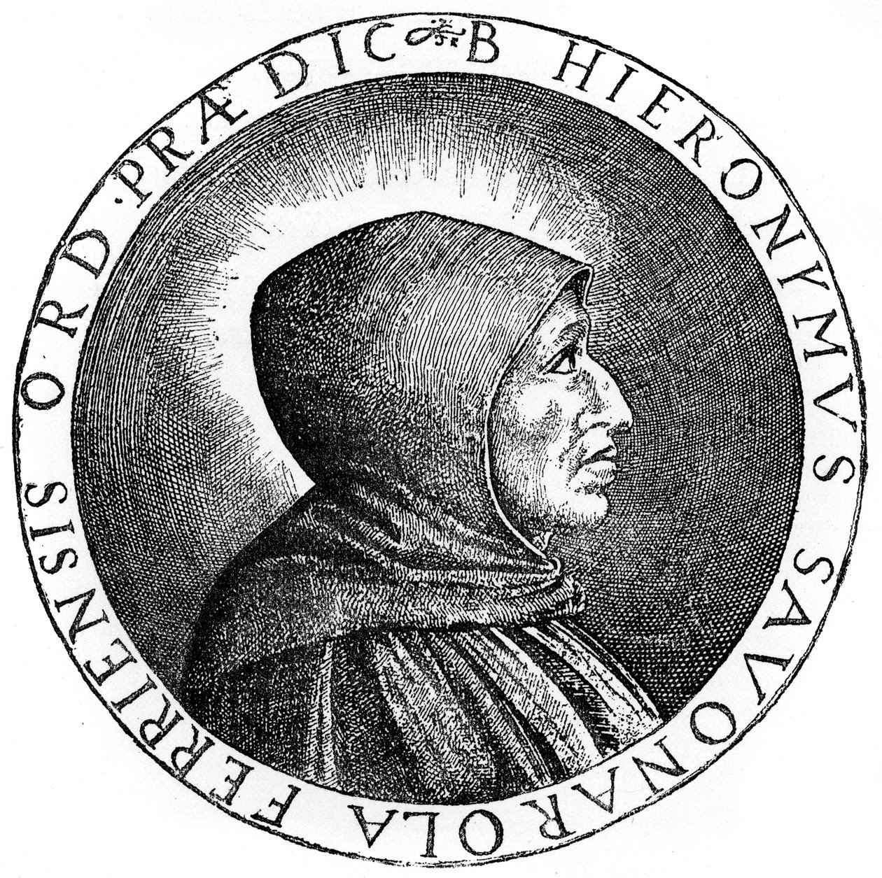Girolamo Savonarola 1452-1498, Italiaanse Dominicaanse priester en leider van Florence, 1882 door Unbekannt