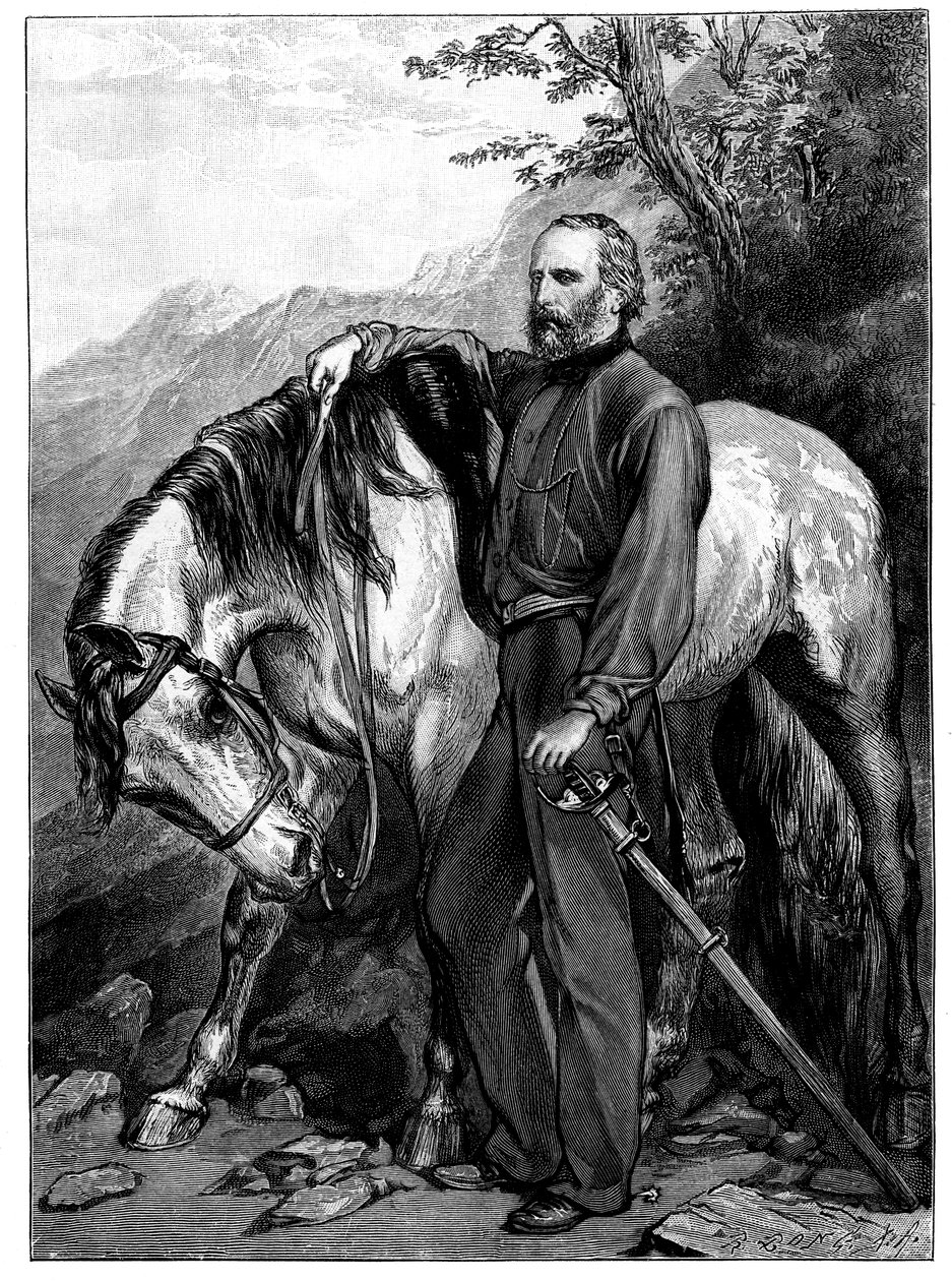 Giuseppe Garibaldi, Italiaanse patriot en soldaat van de Risorgimento, 1900 door Unbekannt