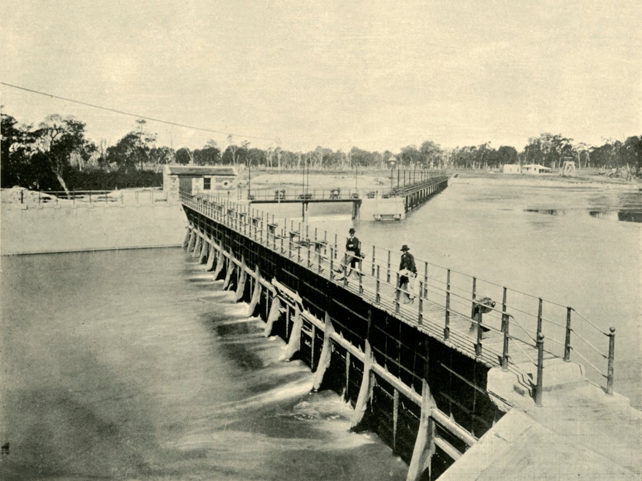 Goulburn Weir, Wahring, 1901 door Unbekannt
