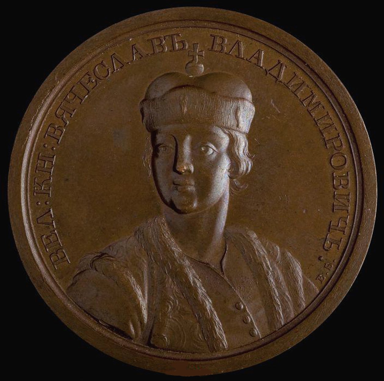 Grootvorst Viacheslav I Vladimirovich van Kiev uit de Historische Medailleserie, 1770s door Unbekannt