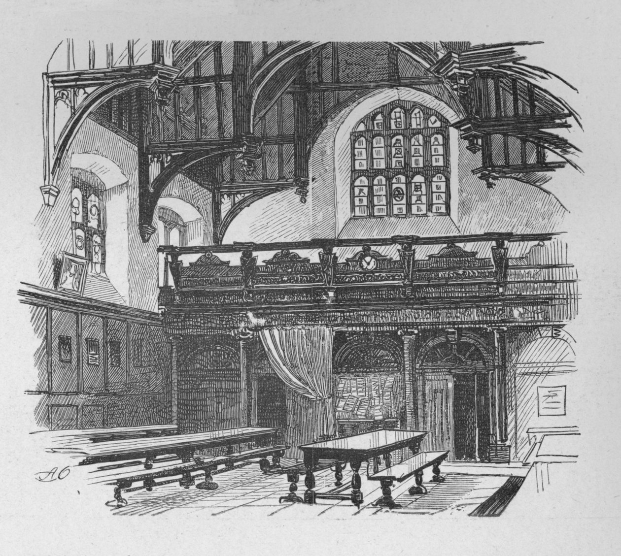 Grays Inn Hall, 1890 door Unbekannt