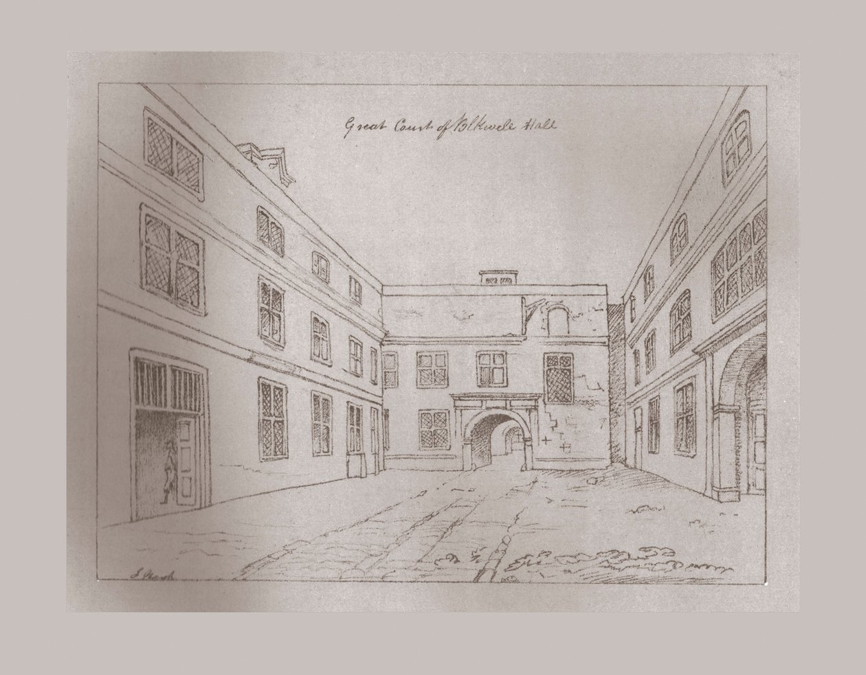 Grote Hof van Blackwell Hall, 1886 door Unbekannt
