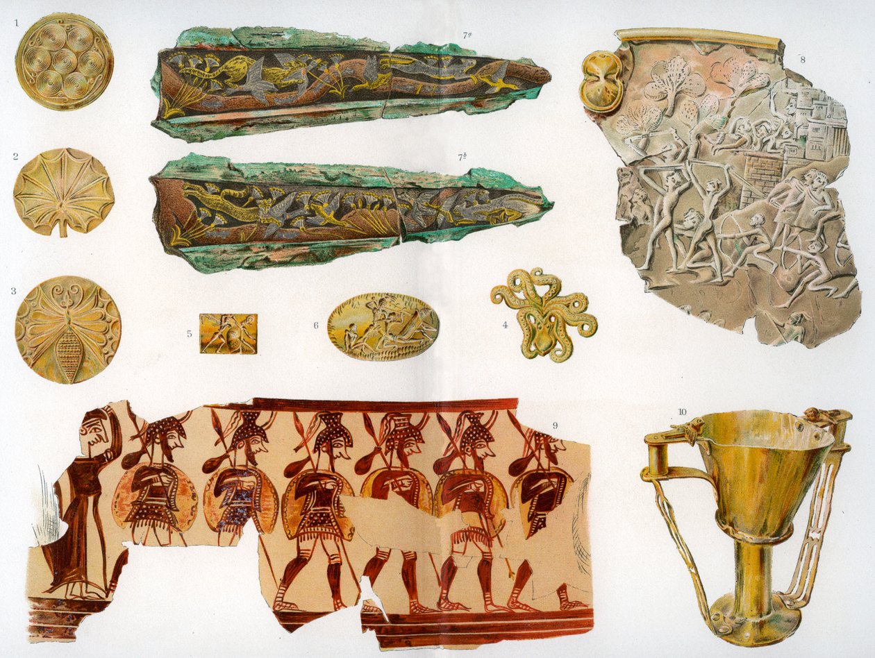 Griekse oudheden van de Myceense en Homerische tijdperken, 1902 door Unbekannt