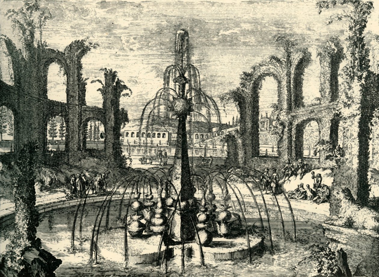 Groene fontein en colosseum...Château d