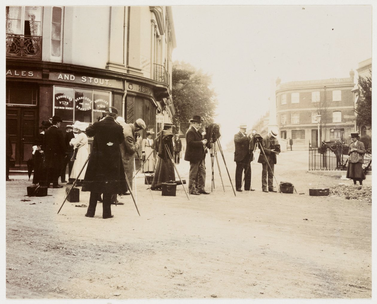 Groep fotografen die foto