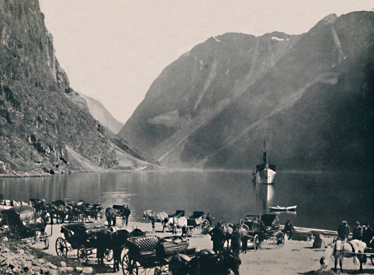 Gudvangen, Naeroyfjord, 1914 door Unbekannt