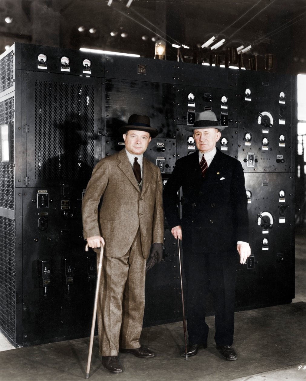 Guglielmo Marconi en David Sarnoff, 1933 door Unbekannt