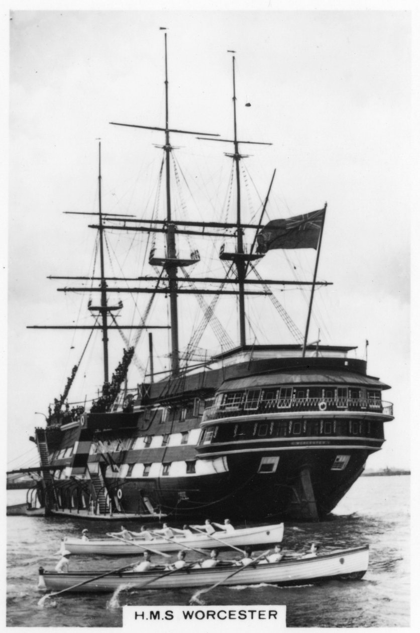 HMS Worcester door Unbekannt