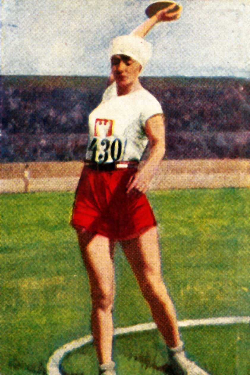 Halina Konopacka uit Polen, wereldkampioen discuswerpen, 1928 door Unbekannt
