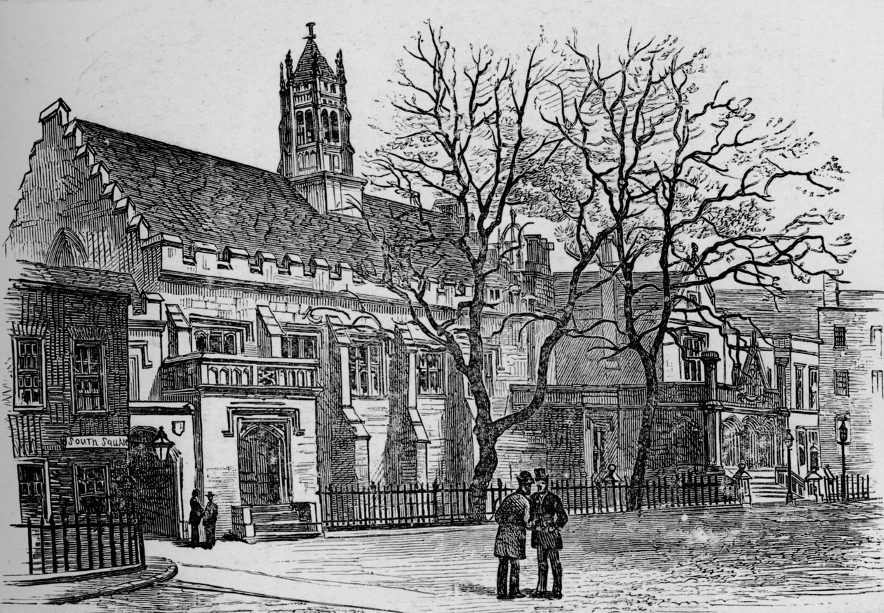 Hal en bibliotheek, Grays Inn door Unbekannt