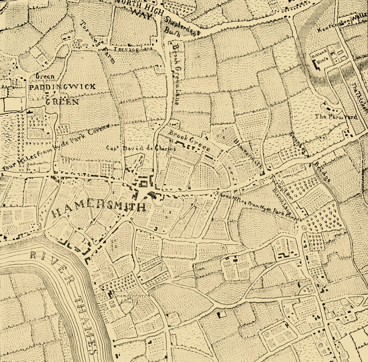 Hammersmith in 1746, ca. 1878 door Unbekannt