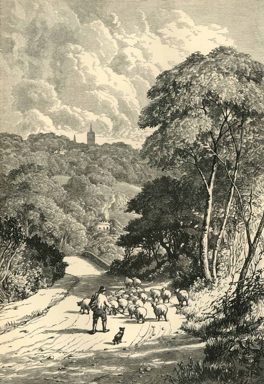 Hampstead, vanaf de Kilburn Road door Unbekannt
