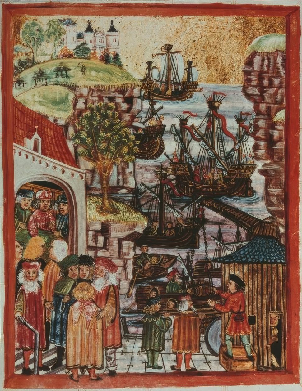 Hanzeschepen 1497 door Unbekannt