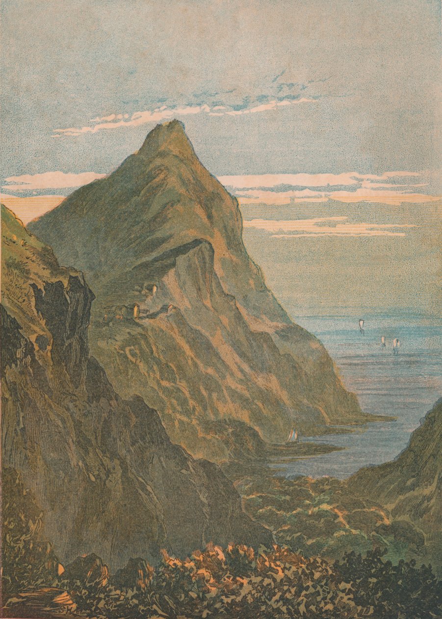 Hartland Point. Bij Clovelly, Noord-Devon, 1864 door Unbekannt