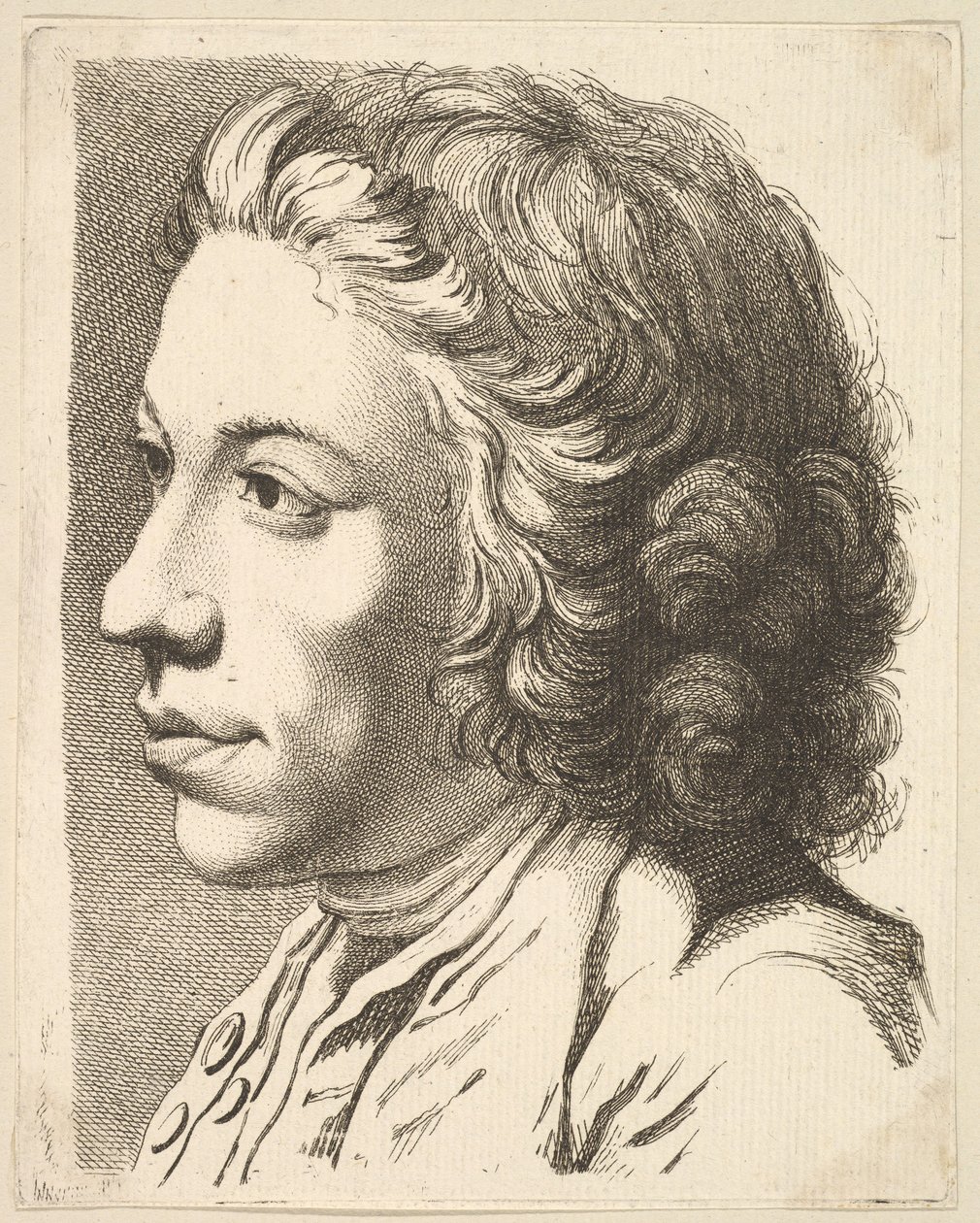 Hoofd van een Man in Profiel, uit Livre de Têtes Gravées d