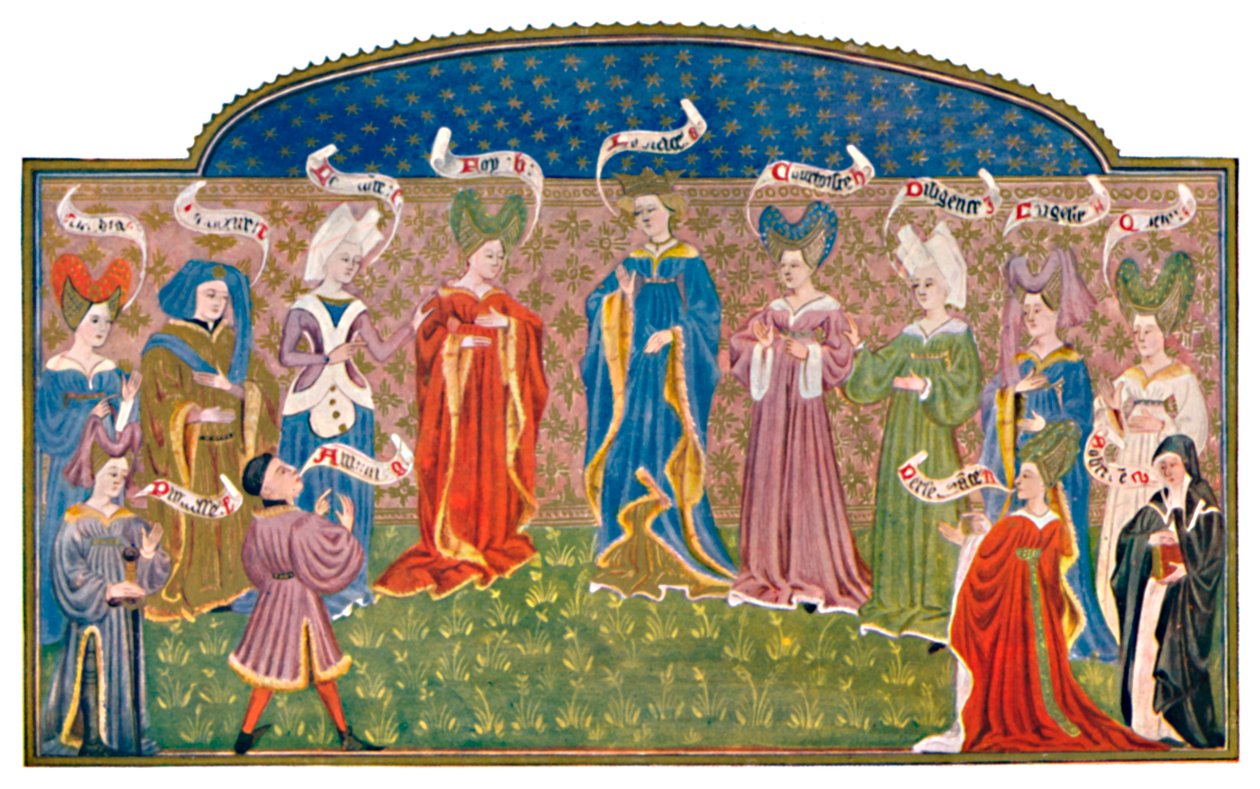 Hoofdtooien in de Vijftiende Eeuw MS. Roy. 15 E. v., 15e eeuw, 1903 door Unbekannt