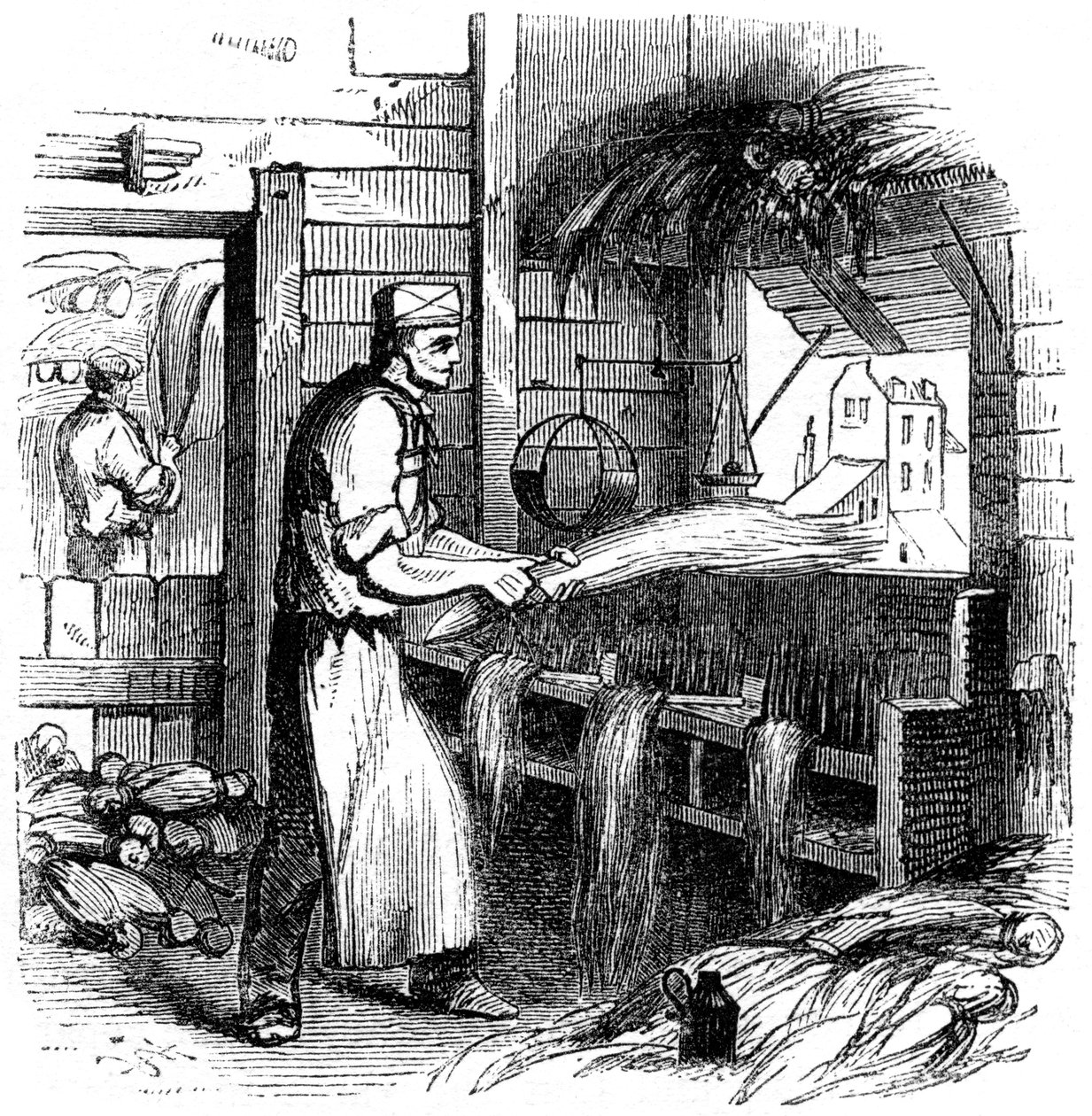 Hennep hekelen, 1866 door Unbekannt