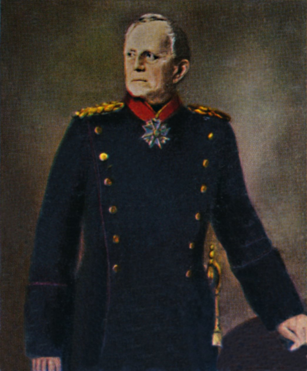 Helmuth von Moltke 1800-1891 - Schilderij van Lenbach door Unbekannt