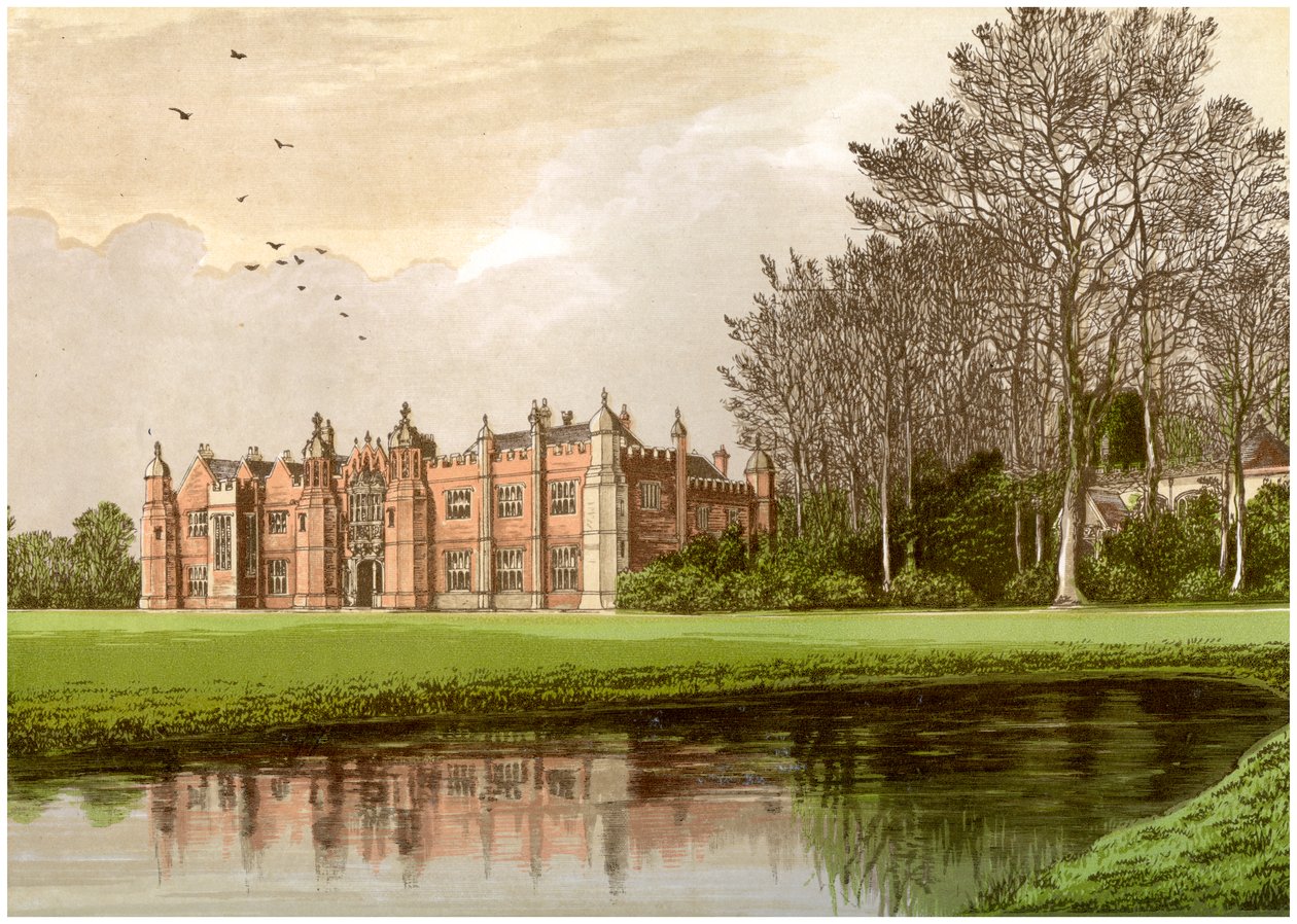 Hengrave Hall, Suffolk, huis van de familie Gage, ca. 1880 door Unbekannt
