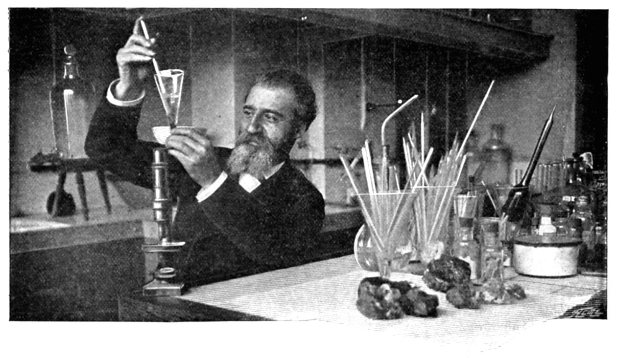 Henri Moissan, Franse chemicus, ca. 1900 door Unbekannt