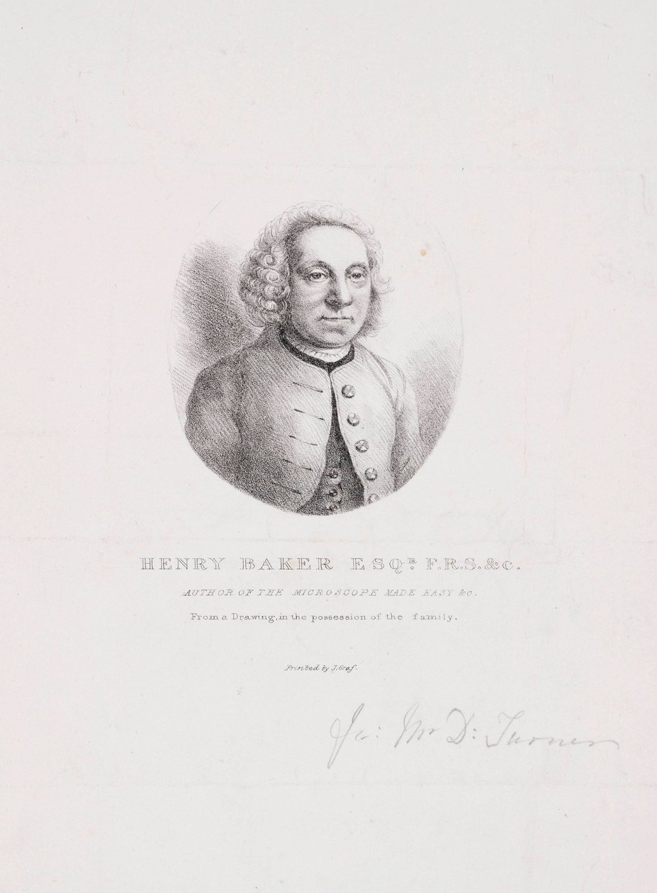 Henry Baker, natuuronderzoeker door Unbekannt