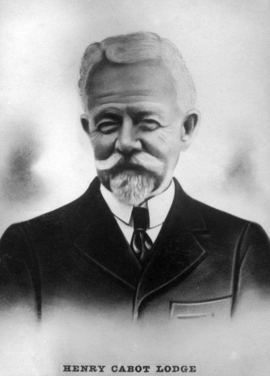 Henry Cabot Slim Lodge 1850-1924, Amerikaanse Republikeinse Senator en historicus, ca. 1910 door Unbekannt