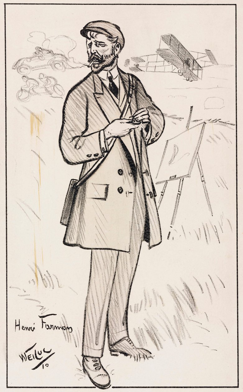 Henry Farman, Franse vliegenier door Unbekannt
