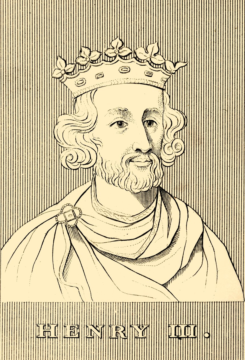 Hendrik III, 1207-1272 door Unbekannt