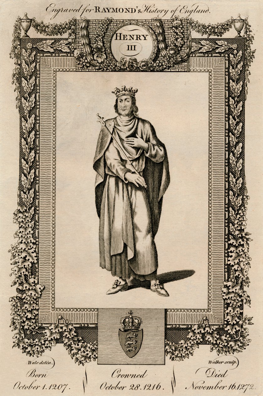 Hendrik III, 1207-1272, ca. 1787 door Unbekannt