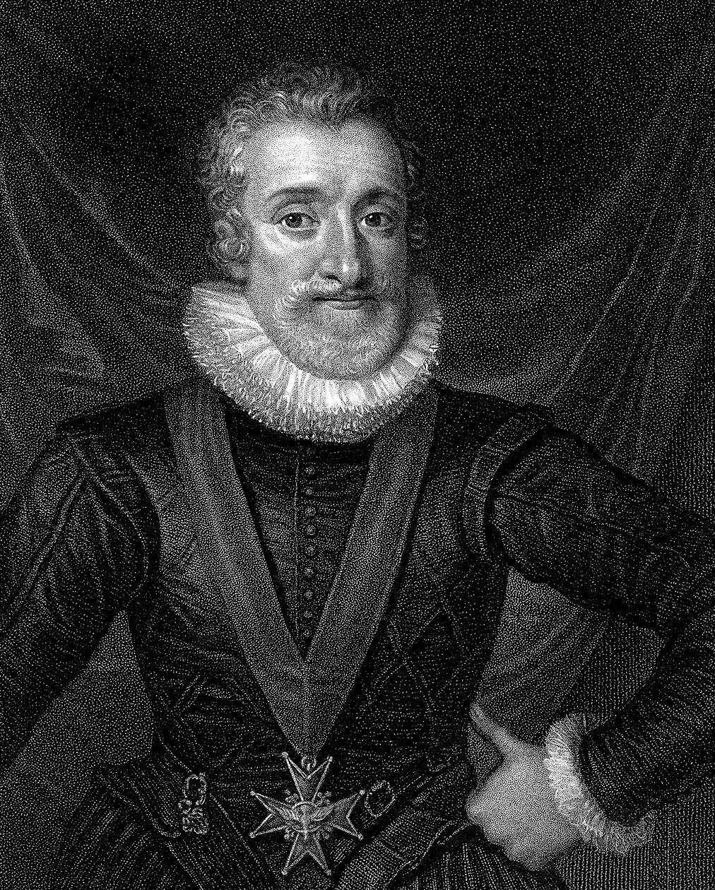 Hendrik IV, eerste Bourbon koning van Frankrijk, ca. 1830 door Unbekannt