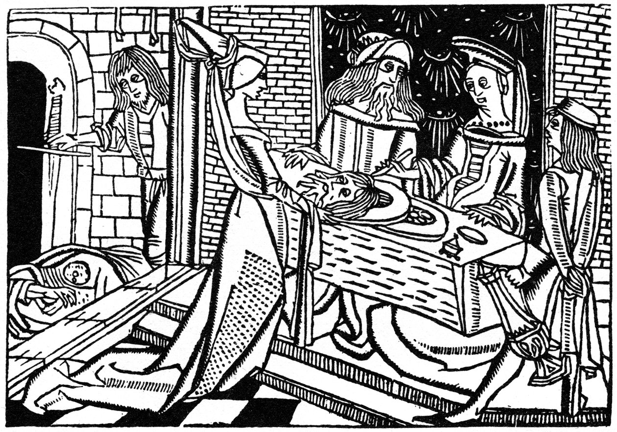 Herodias met het hoofd van Johannes de Doper, 1488 1964 door Unbekannt