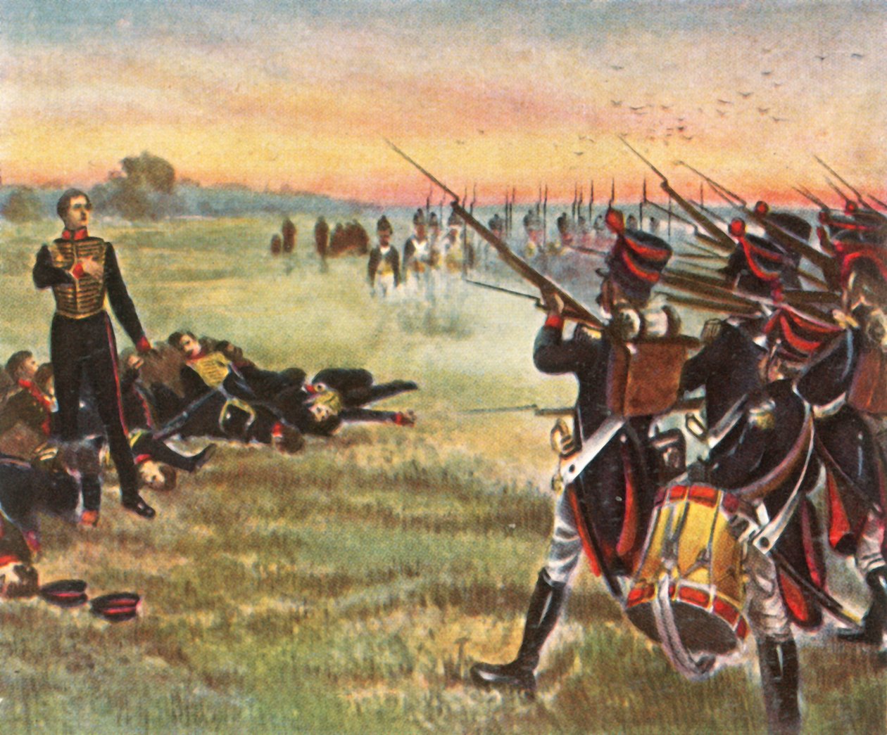 Heroïsche dood van Schills elf officieren, 16 september 1809, 1936 door Unbekannt