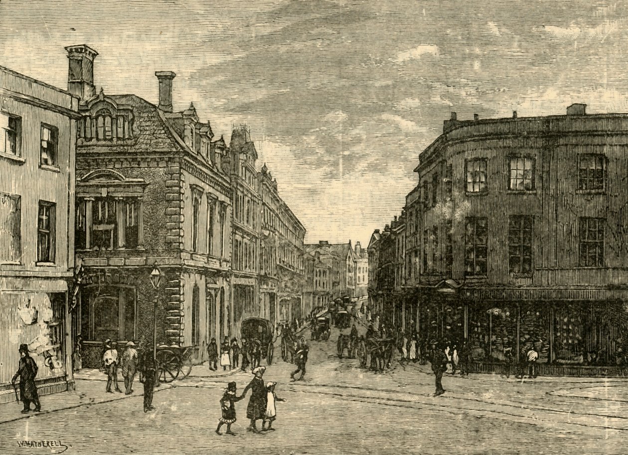 Hoofdstraat, Newport, 1898 door Unbekannt