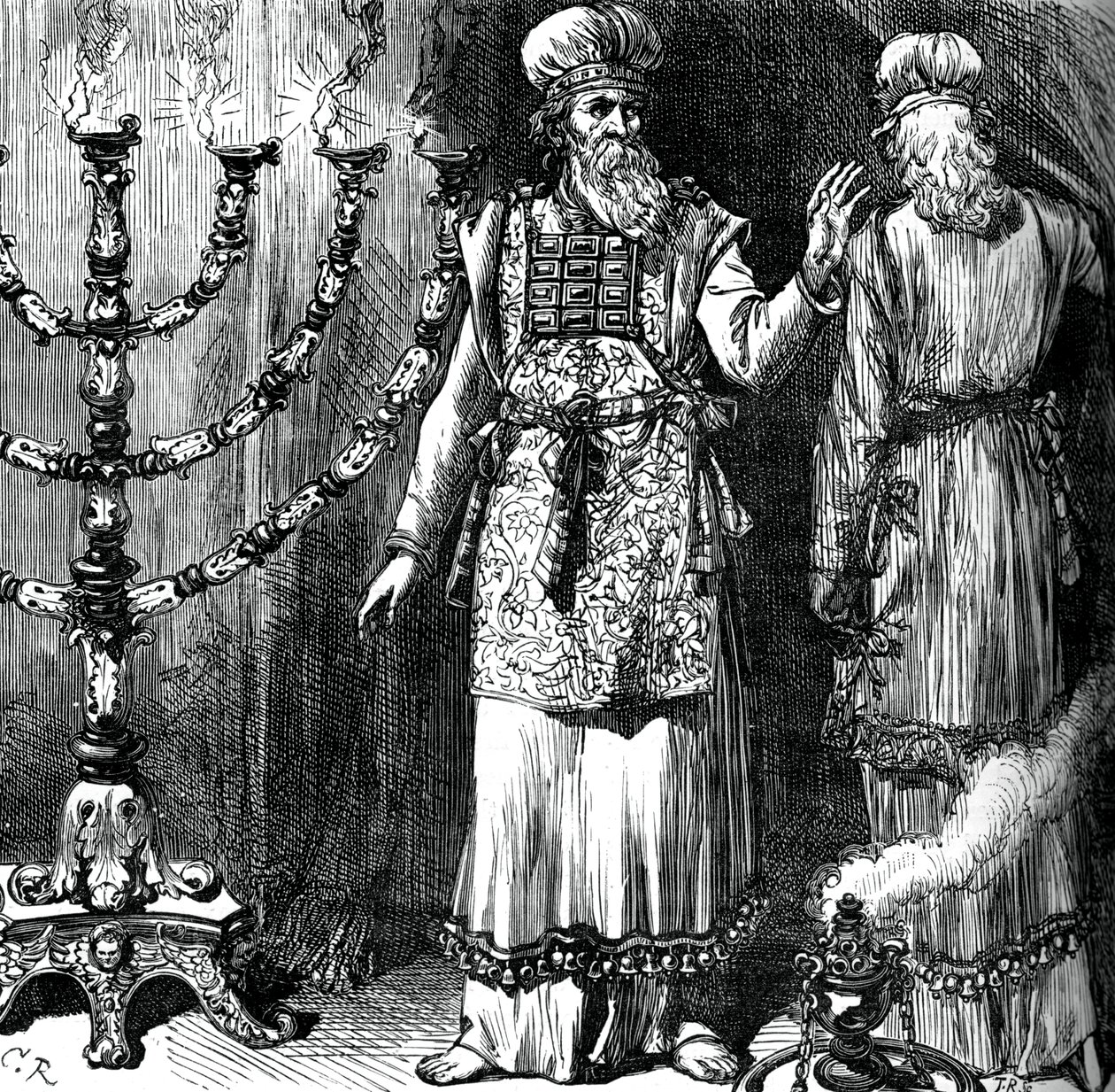 Hogepriesters, met de efod en linnen gewaden, ca. 1880 door Unbekannt