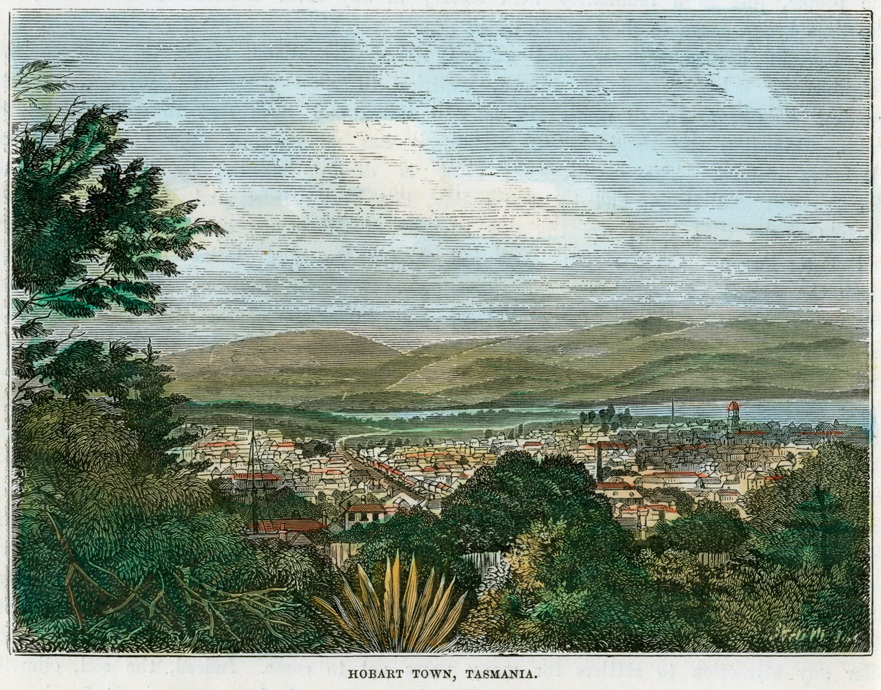 Hobart Town, Tasmanië, Australië, ca. 1880 door Unbekannt