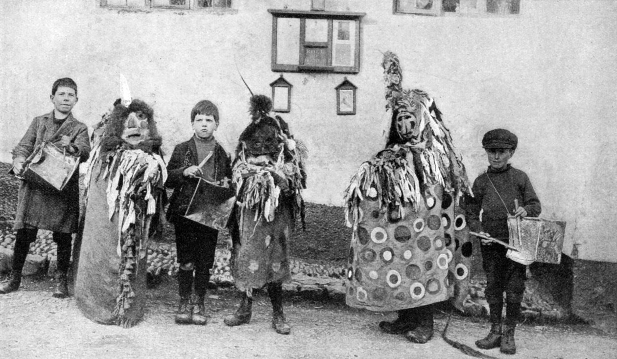Hobby-paard, Meidagceremonies, Somerset, ca. 1922 door Unbekannt
