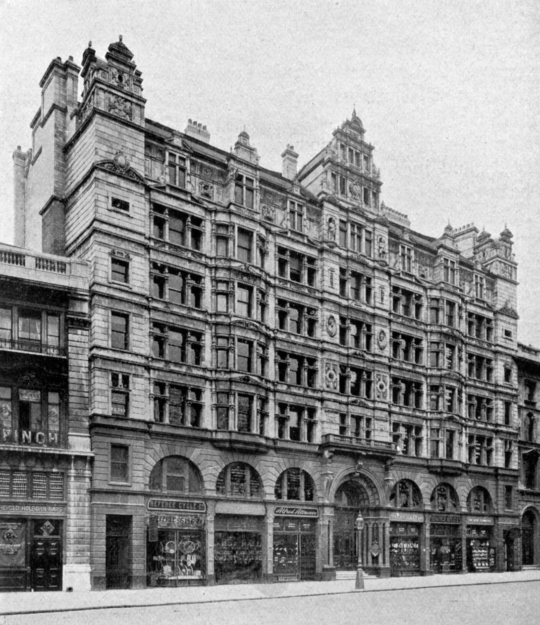Holborn voorkant van de Birkbeck Bank, Londen door Unbekannt