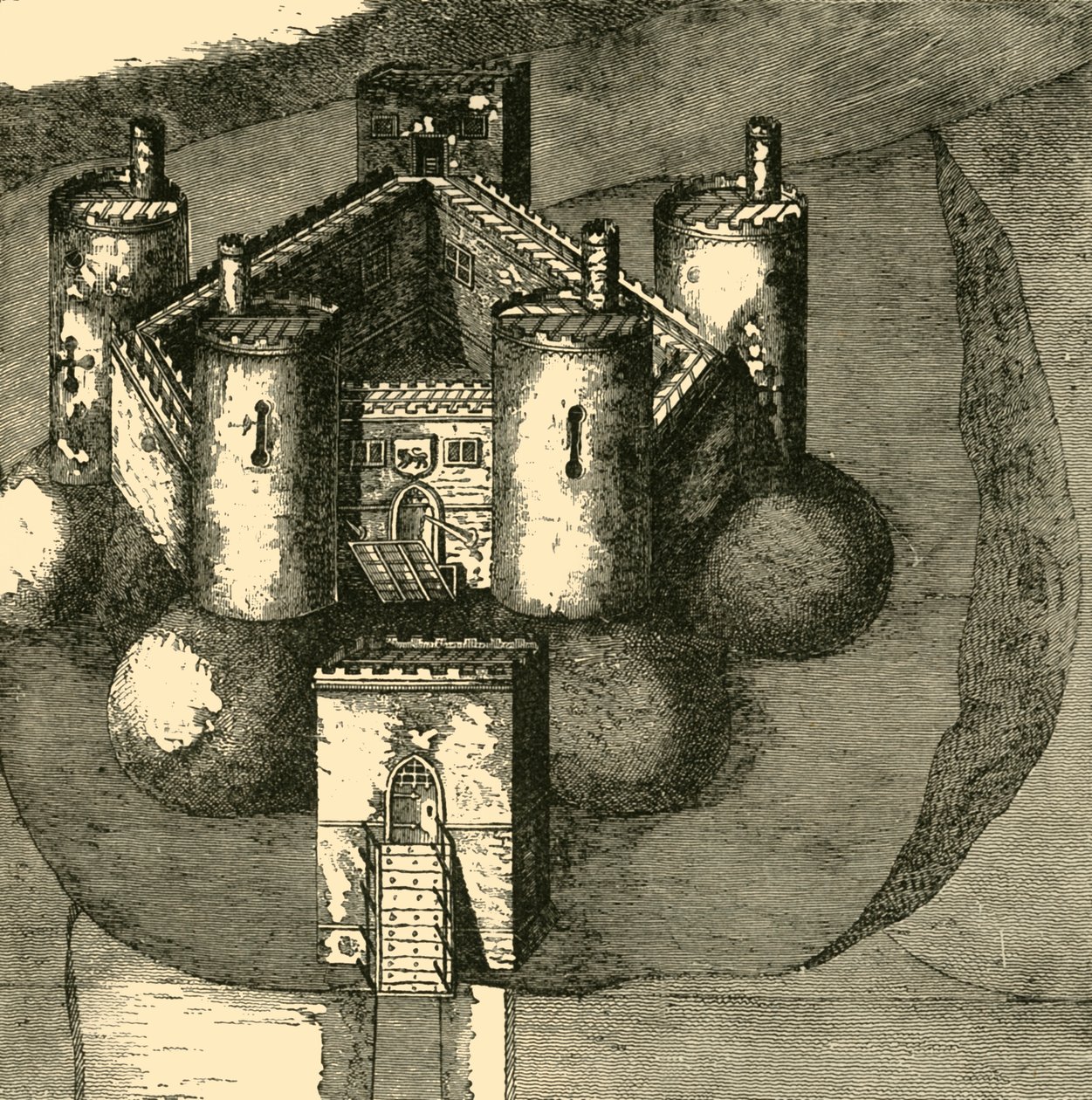 Holt Castle, in 1610 door Unbekannt